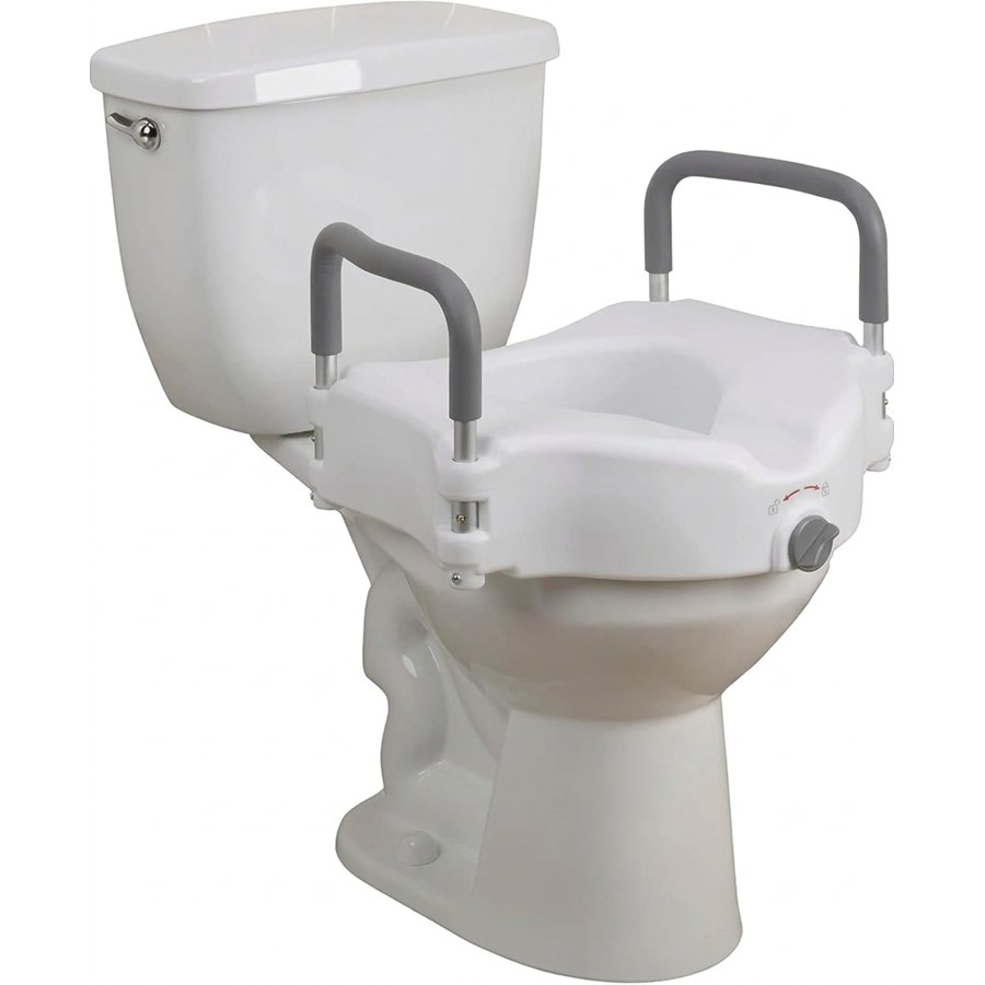 Raised Toilet Seat with Arms