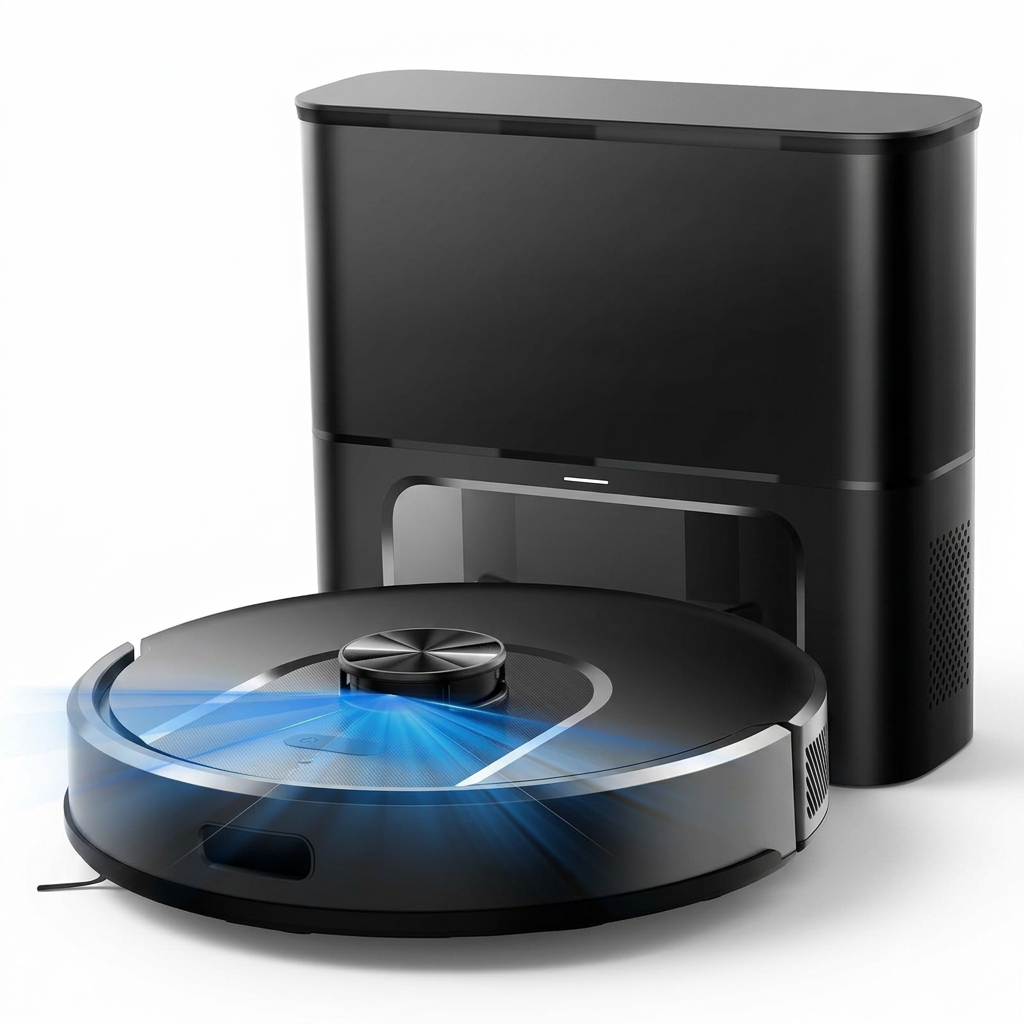 Robot Vacuum with Self-Empty Base