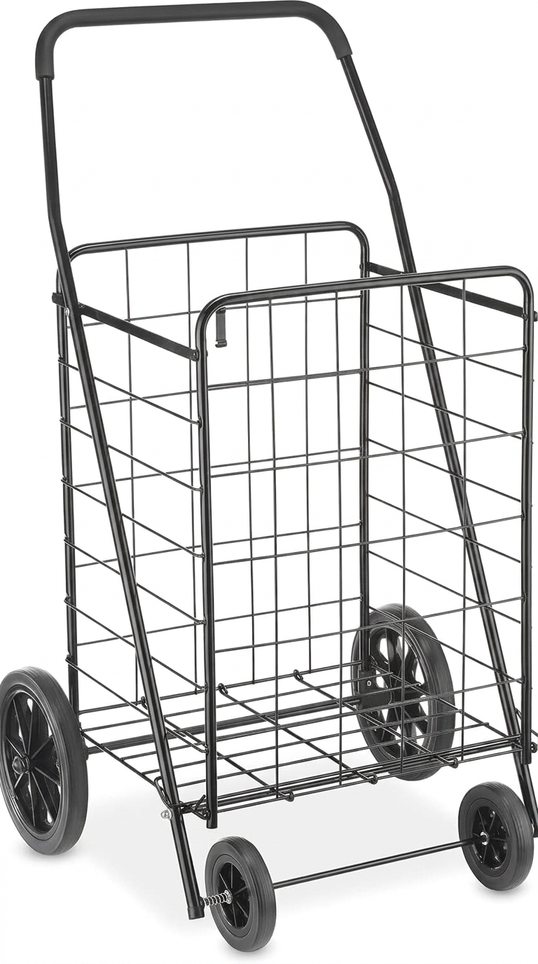 Rolling Laundry Cart with Handle
