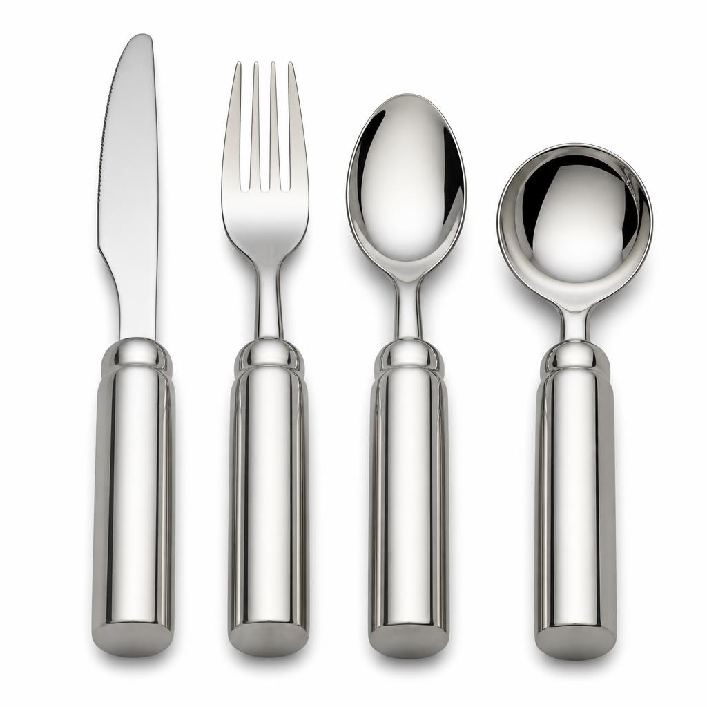 Weighted Stainless Steel Utensil Set, 4-Piece