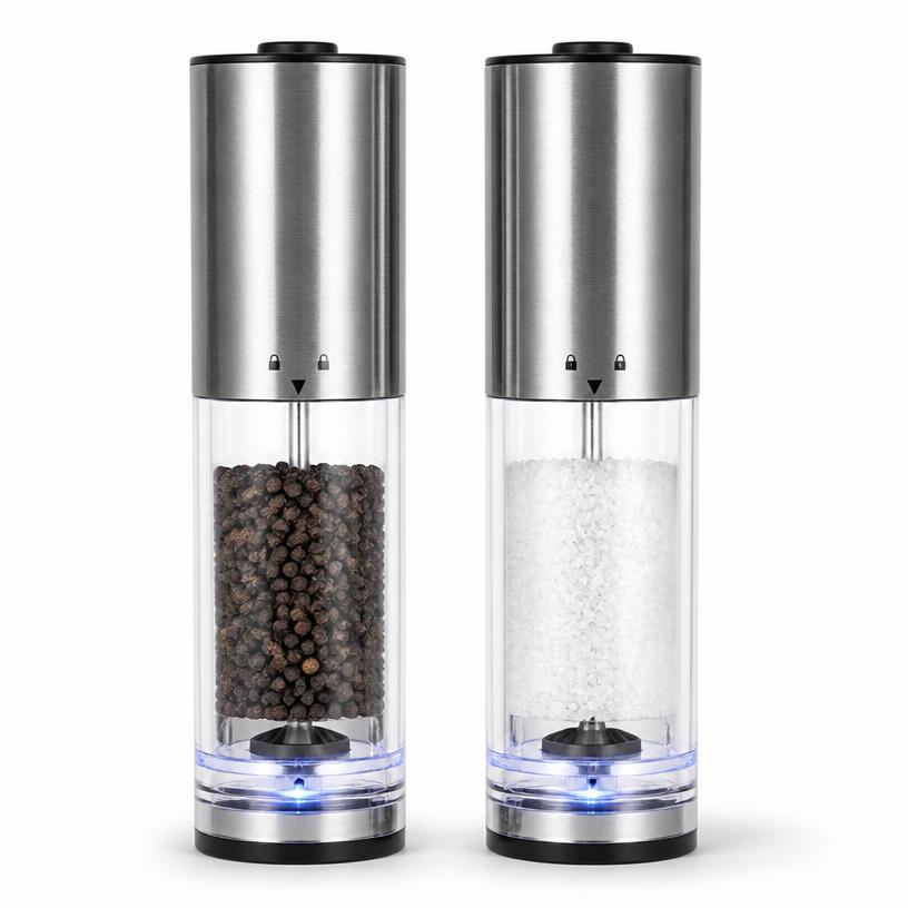 Electric Salt & Pepper Grinder Set