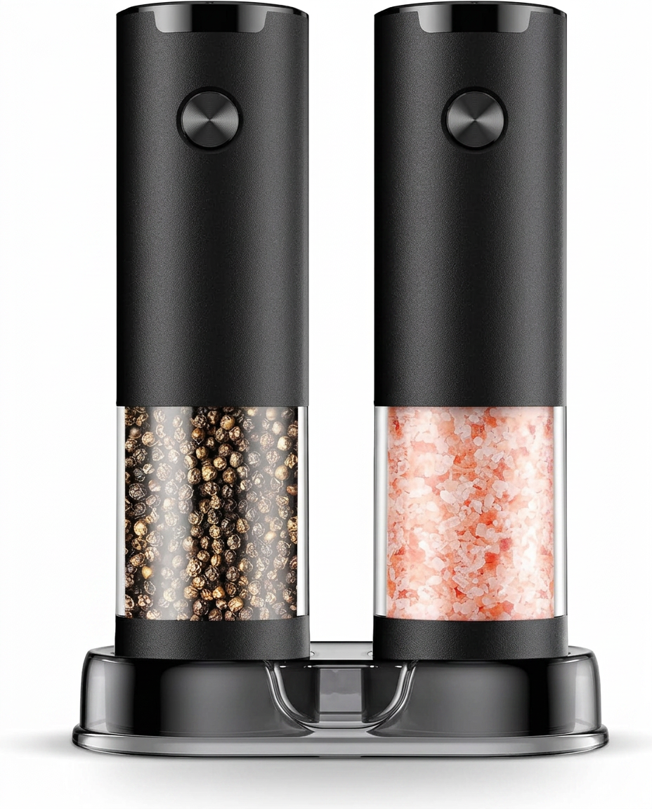 Electric Salt & Pepper Grinder Set