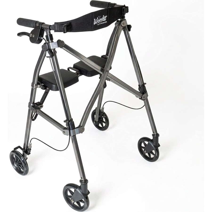 Folding Rollator Walker with Seat