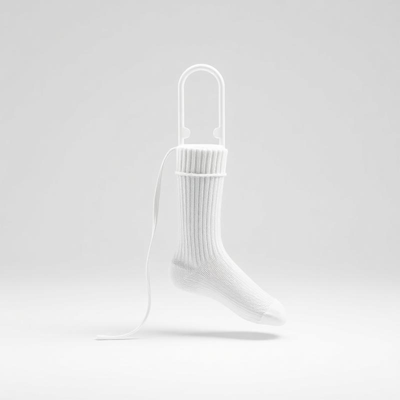 Sock Aid with Cord Handles