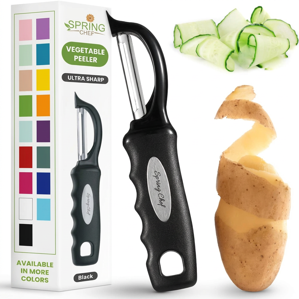 Spring Chef Easy-Grip Swivel Peeler