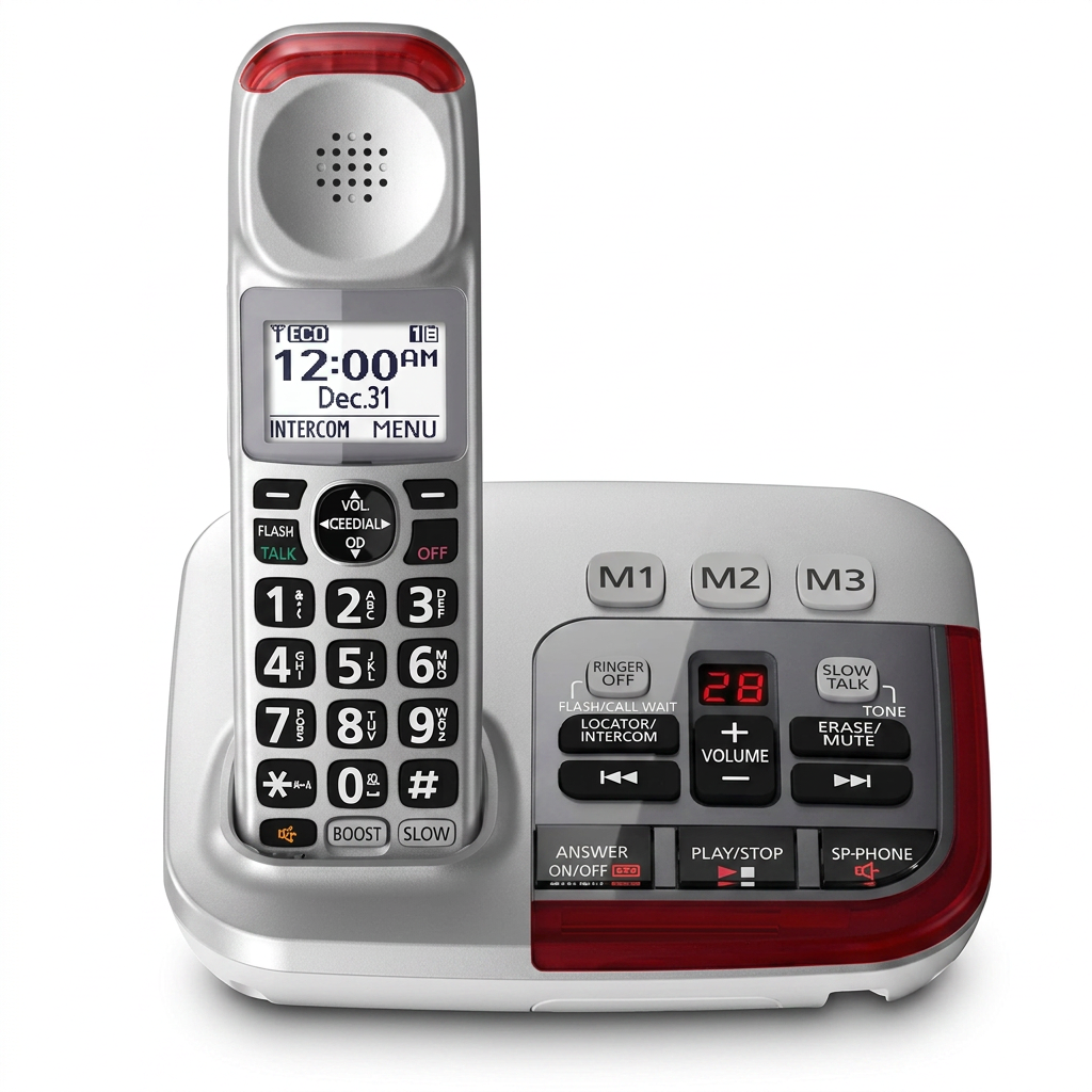 Amplified Corded Phone for Hard of Hearing