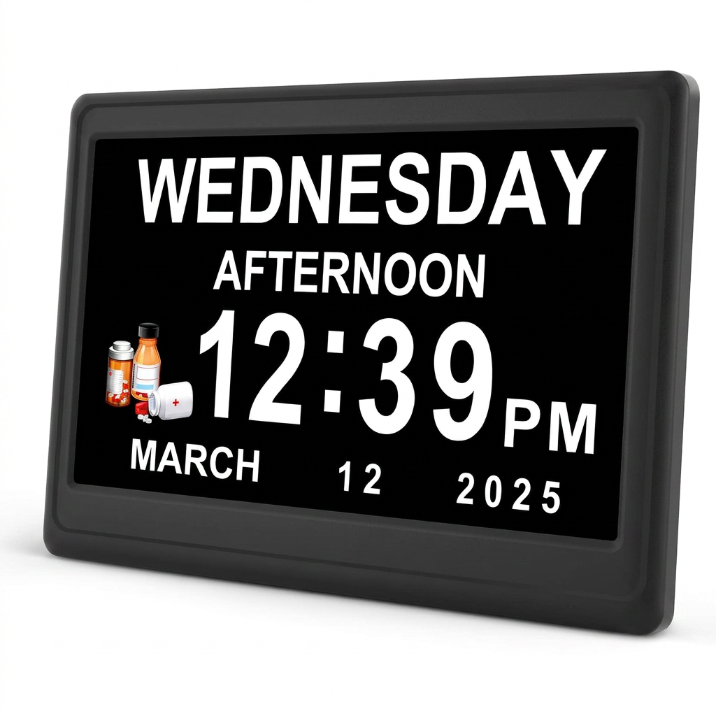 Extra-Large Digital Day Clock