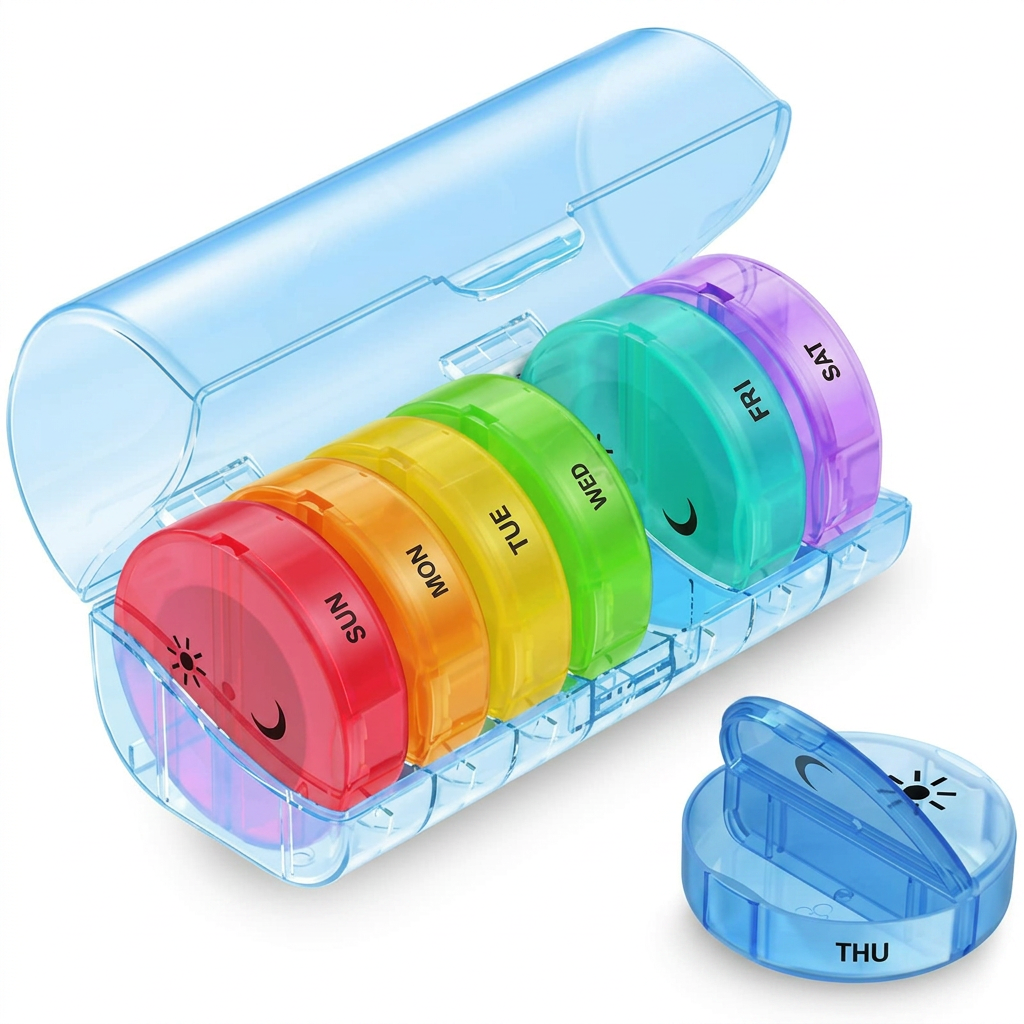 Weekly Pill Organizer, AM/PM