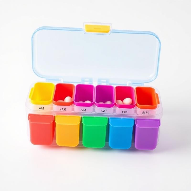 Weekly Pill Organizer, AM/PM