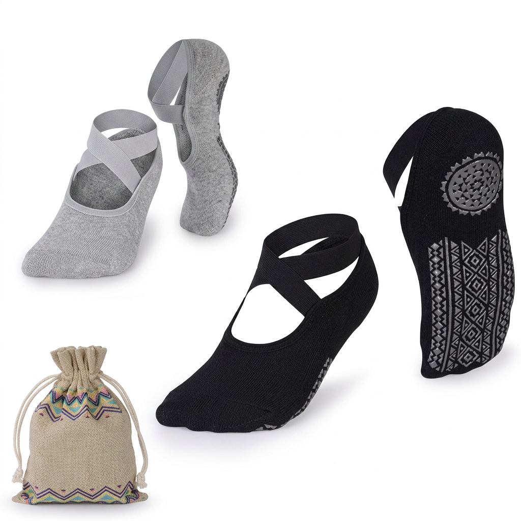 Non-Slip Grip Socks (Multi-Pack)